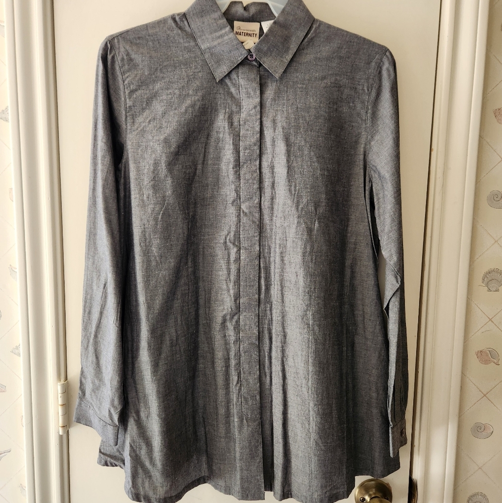 Preview International Gray and Black Plaid Shirt